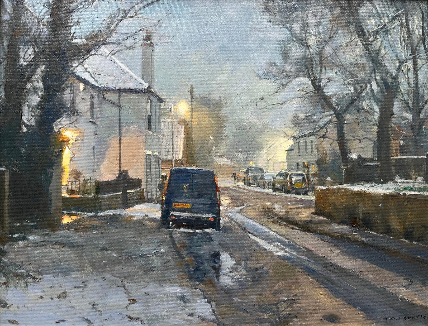 David Curtis FROI RSMA, Midwinter Twilight, Mission