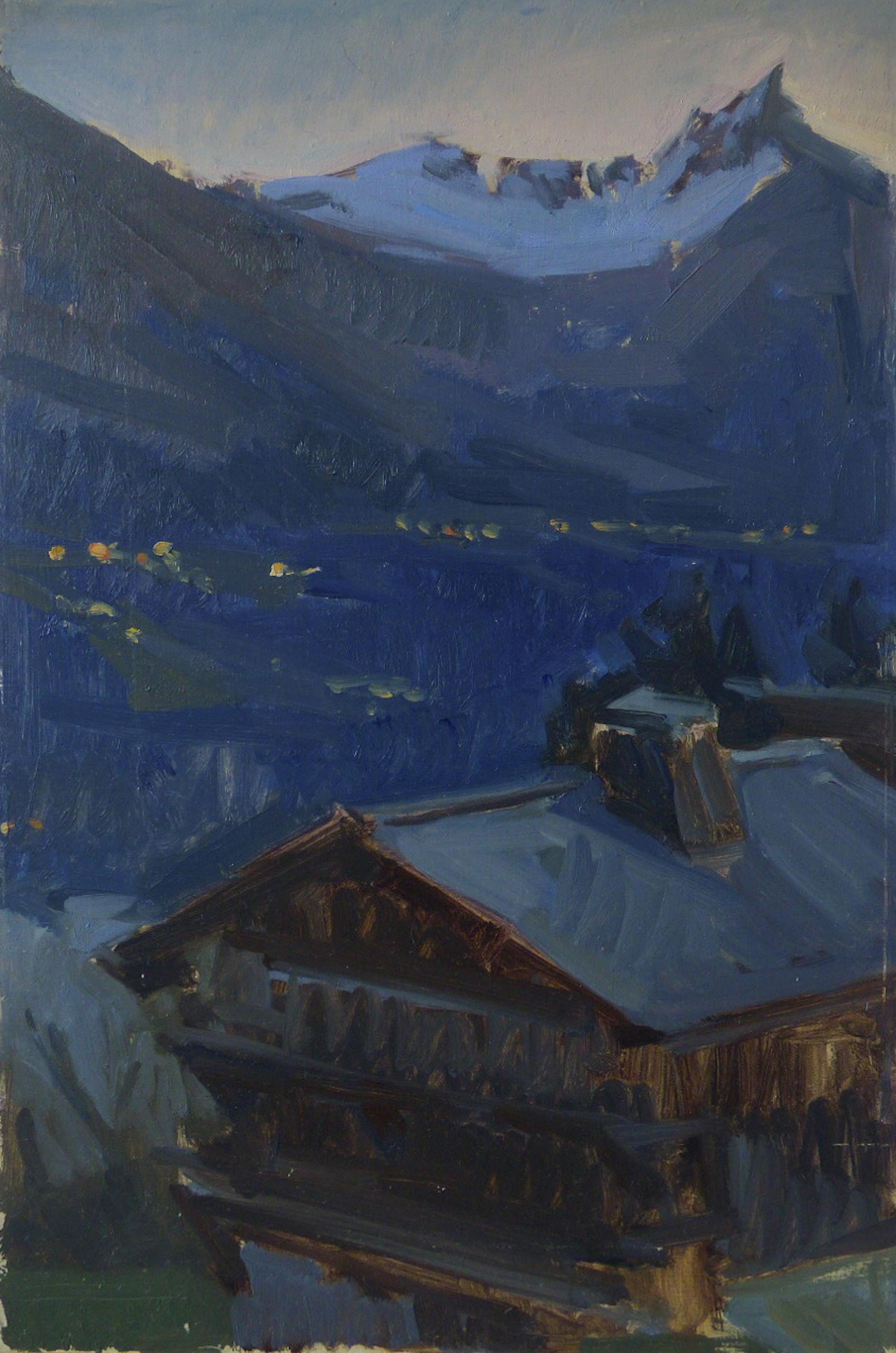 Alexis Guenier, Last Sunrise on the Valley, Combloux (French Alps)